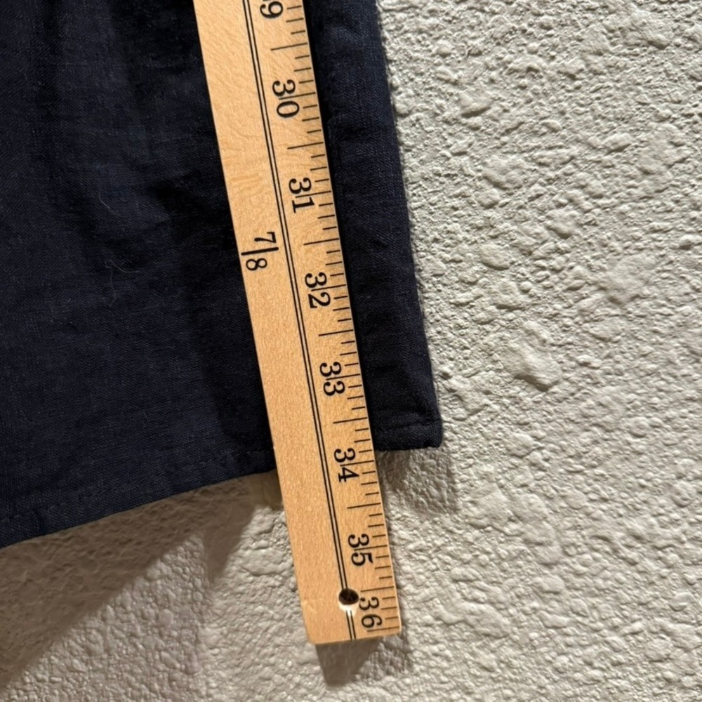 Cotton On Tiered Maxi Skirt Women 0 Black Linen Blend Boho Flowy Drawstring - Picture 5 of 6
